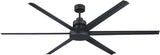 Craftmade MND72FB6 Mondo 72" Outdoor Ceiling Fan, Flat Black