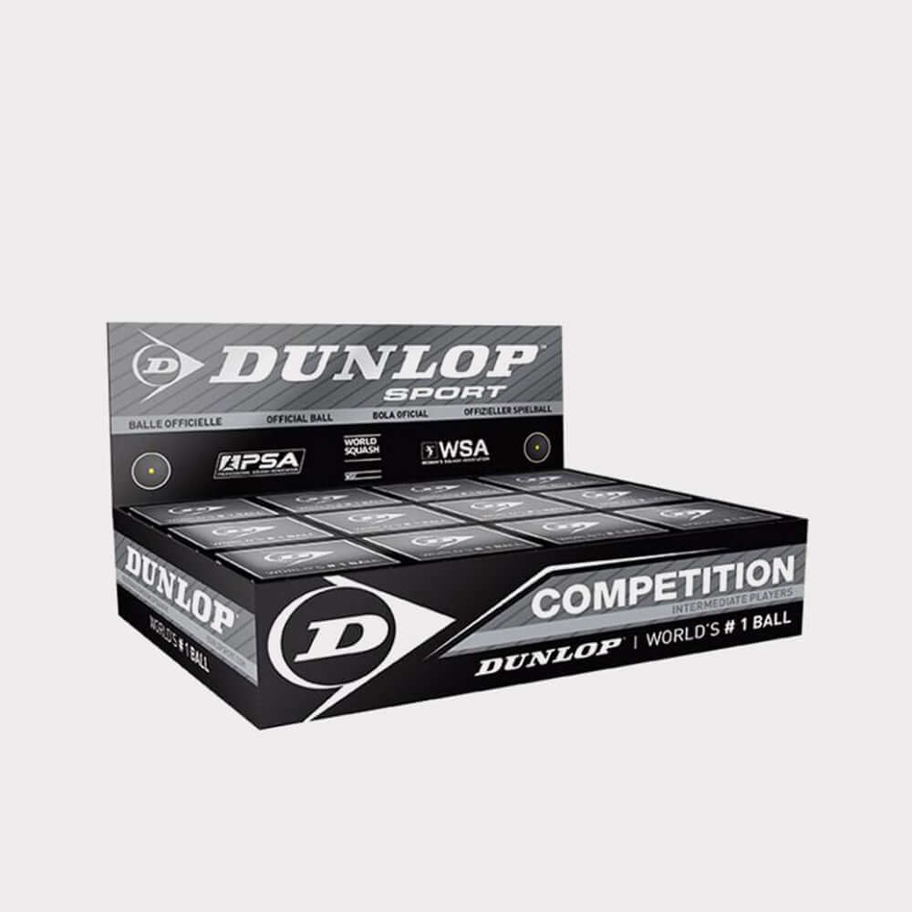 DUNLOP 700112US COMPETITION (SYD) (12-BALL) SQUASH BOX