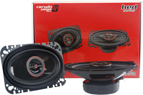 Cerwin-Vega Mobile H746 4"x6" HED Series 2-Way Coaxial Speakers, Pair