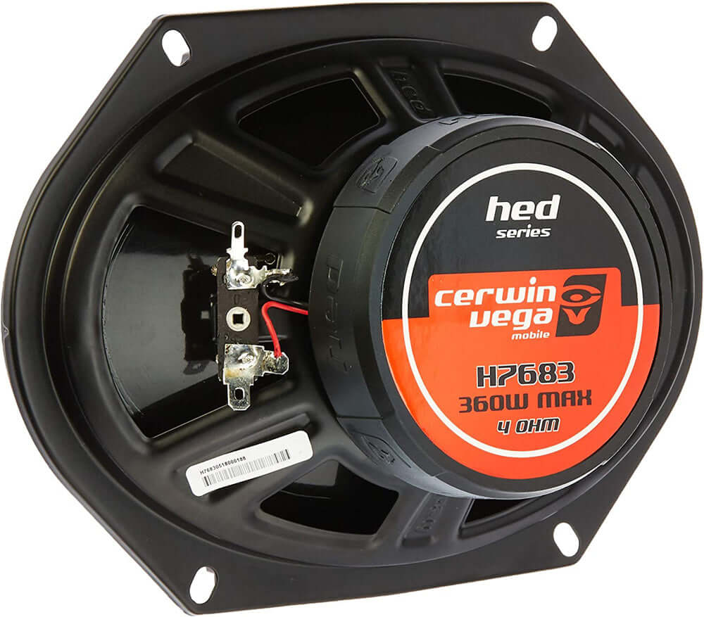 Cerwin-Vega Mobile H7683 6"x8" HED Series 3-Way Coaxial Speakers, Pair