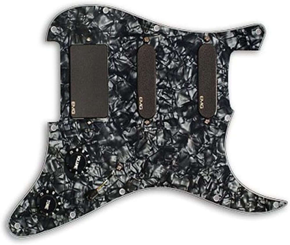 EMG 1505.00 SL20 Steve Lukather Prewired Guitar Pickguard Set, Black