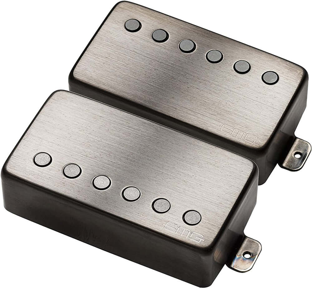 EMG 4535.00 JH James Hetfield Electric Guitar Pickup Set, Brushed Black Chrome