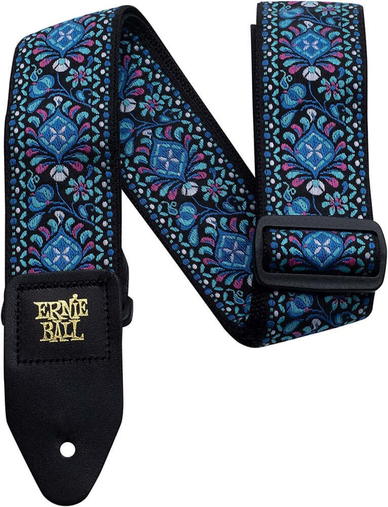 Ernie Ball P04097 Jacquard Guitar Strap, Indigo Orchid