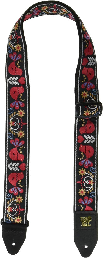 Ernie Ball P04667 Jacquard Guitar Strap, Redbird Rising