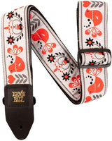 Ernie Ball P04689 Jacquard Guitar Strap, Red Bird Winter