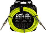 Ernie Ball P06414 Flex Instrument Cable Straight/Straight 10ft, Green