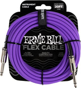 Ernie Ball P06420 Flex Instrument Cable Straight/Straight 20ft, Purple