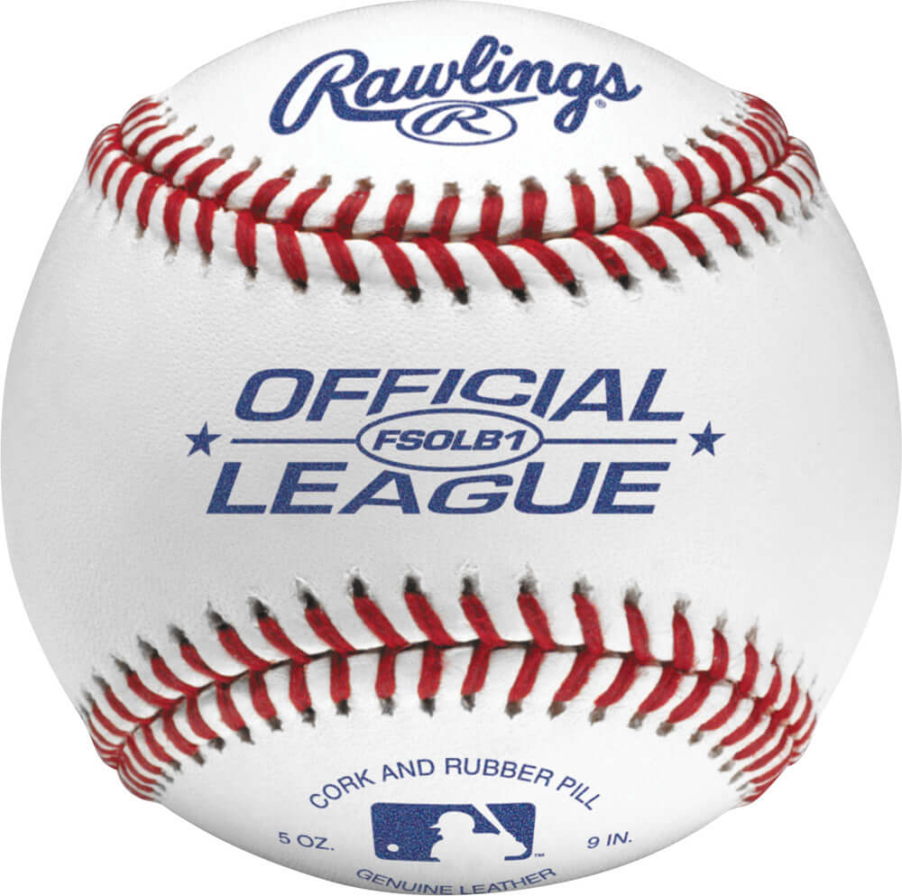 Rawlings FSOLB1 Flat Seam Composite Cork/Rubber Center Baseballs