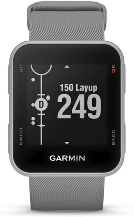 Garmin 010-02028-01 Approach S10, Powder Gray Gps Golf Watch