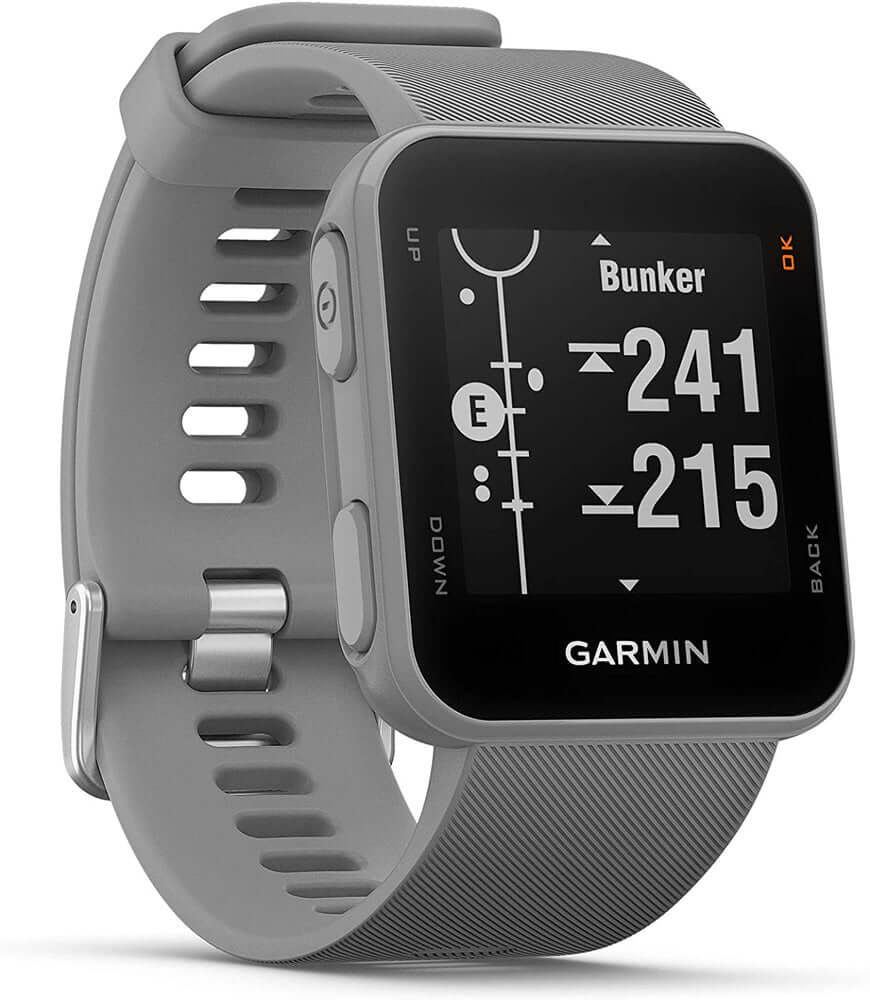 Garmin 010-02028-01 Approach S10, Powder Gray Gps Golf Watch