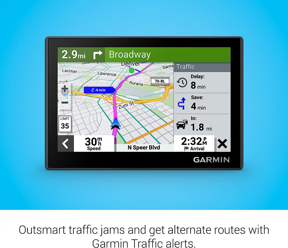 Garmin 010-02858-00 Drive 53 GPS Navigator, Driver Alerts