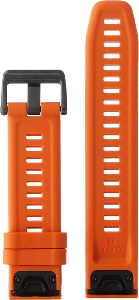 Garmin 010-12863-01 QuickFit 22 Watch Band - Ember Orange Silicone