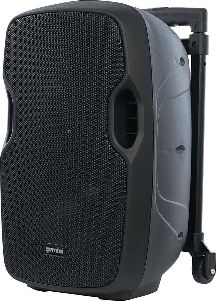 Gemini Sound AS-10TOGO Active 1000 Watts 10 Inch Woofer On Wheels