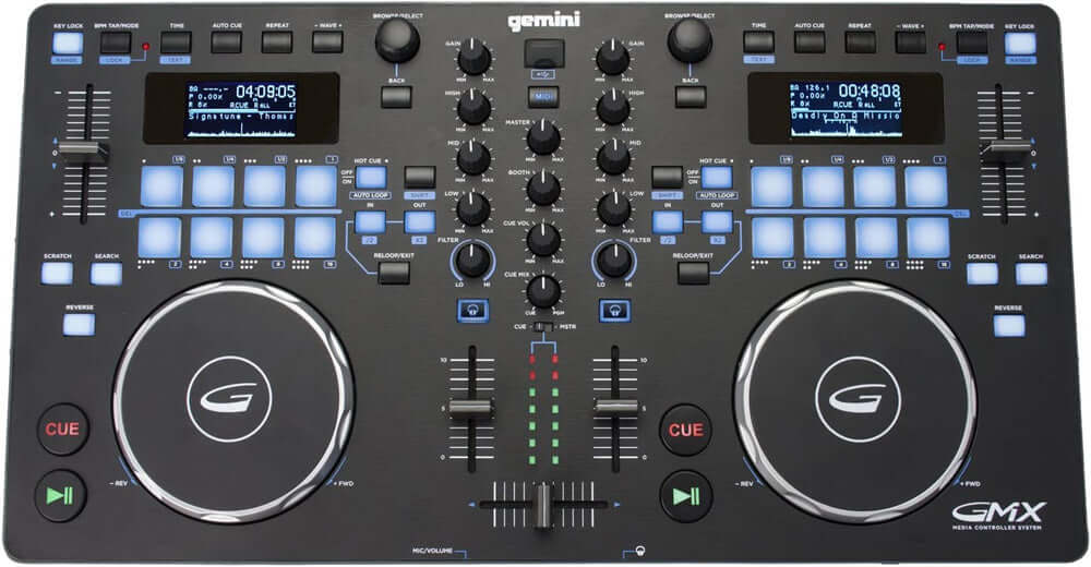 Gemini Sound GMX Professional Audio DJ Multi-Format Media Controller System