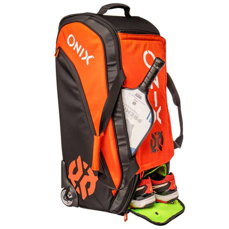 ONIX KZ7400 PRO TEAM WHEELED DUFFEL BAG ORANGE