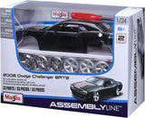 Maisto 39280-00000101 1:24 Scale Assembly Line 2008 Dodge Challenger SRT8 Diecast Model Kit