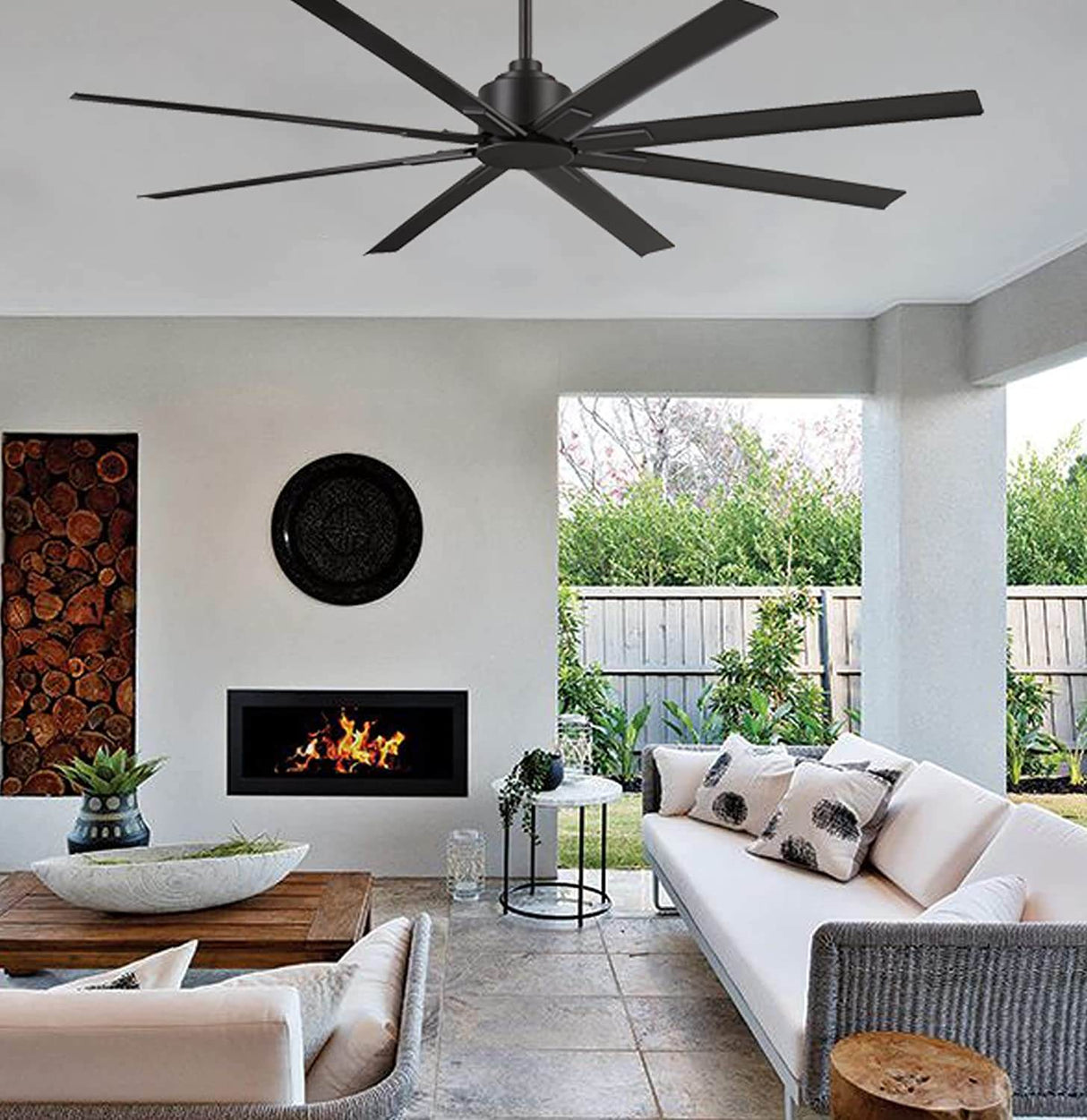 Minka Aire F896-65-CL Xtreme 65" Indoor-Outdoor H2O Ceiling Fan in Coal Finish