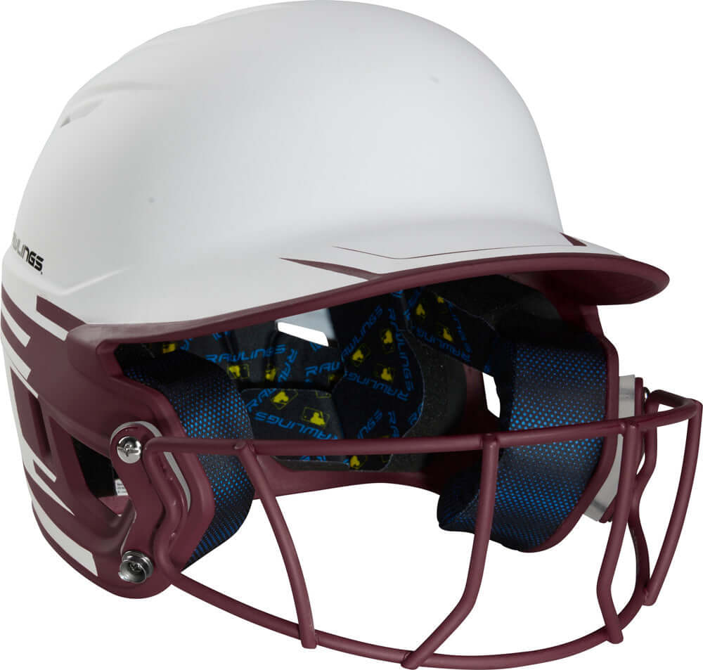 Rawlings MSB13J-W/MA Mach Ice Softball Batting Helmet