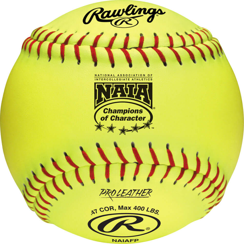 Rawlings NAIAFP NAIA 12 inch Raised Seam Leather Softballs