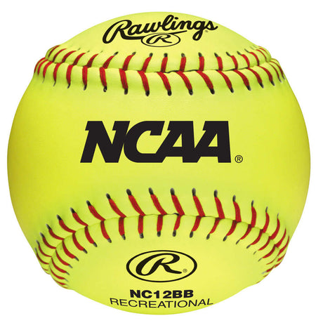 Rawlings NC12BB NCAA 12 inch Cork Center Recreational Softballs