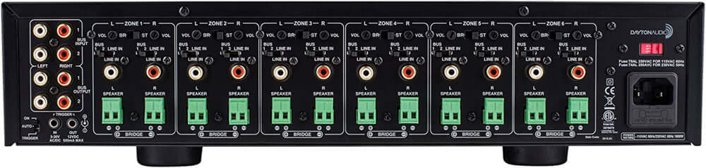 Dayton Audio 300-815 MA1240a Multi-Zone 12 Channel Amplifier