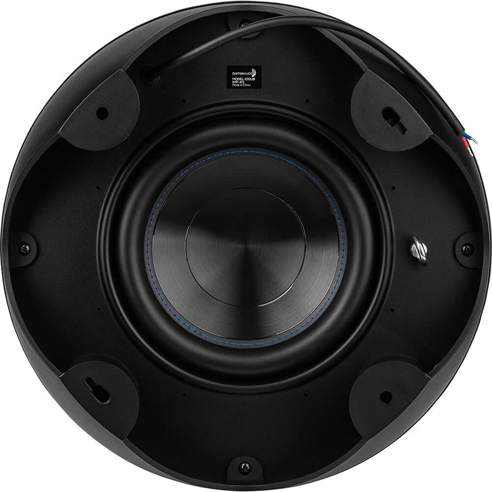 Dayton Audio 310-026 IOSUB 10in IP66 Indoor/Outdoor Subwoofer, Black