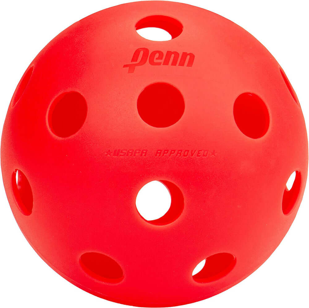 Penn 557012 Indoor 26 Pickleball Ball, Red, Case of 100
