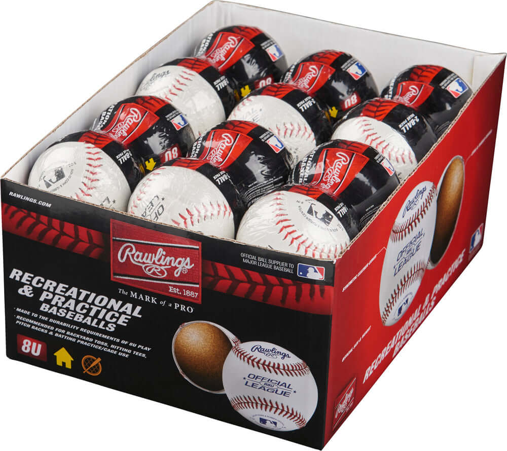 Rawlings R8USW2-24 2/DZ Display Box - 8 & Under Official League