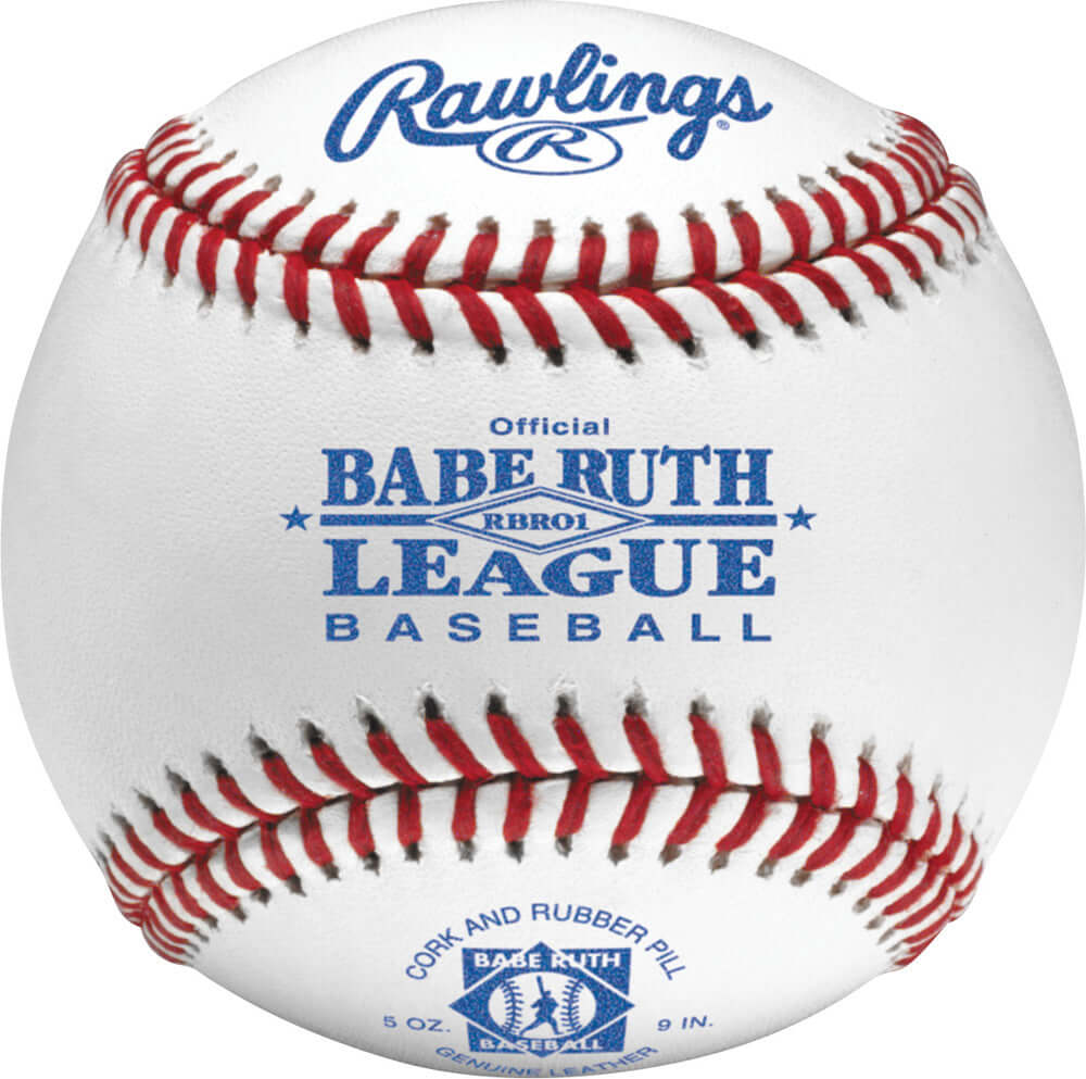 Rawlings RBRO1 Babe Ruth Competition Grade Cork/Rubber Center Baseballs