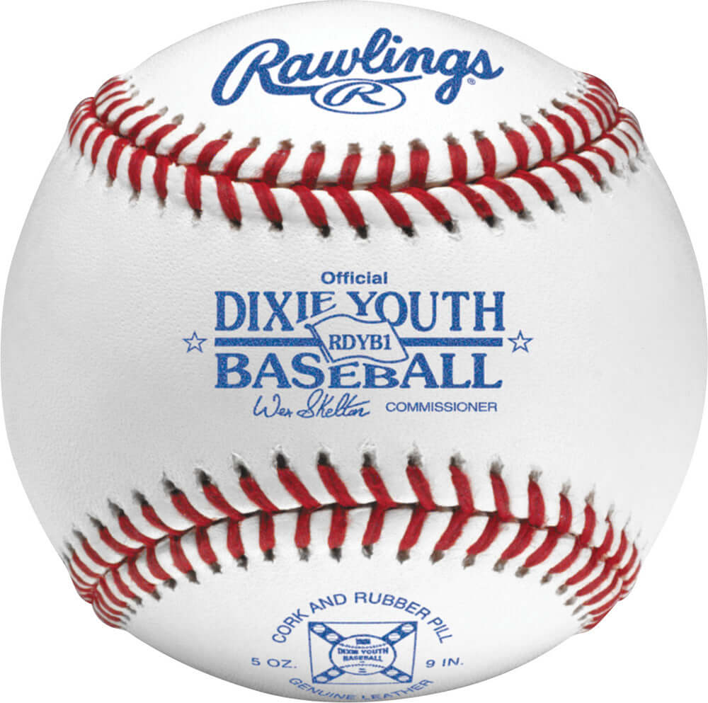 Rawlings RDYB1 Dixie Youth Baseball Competition Grade Cork/Rubber Center Baseballs