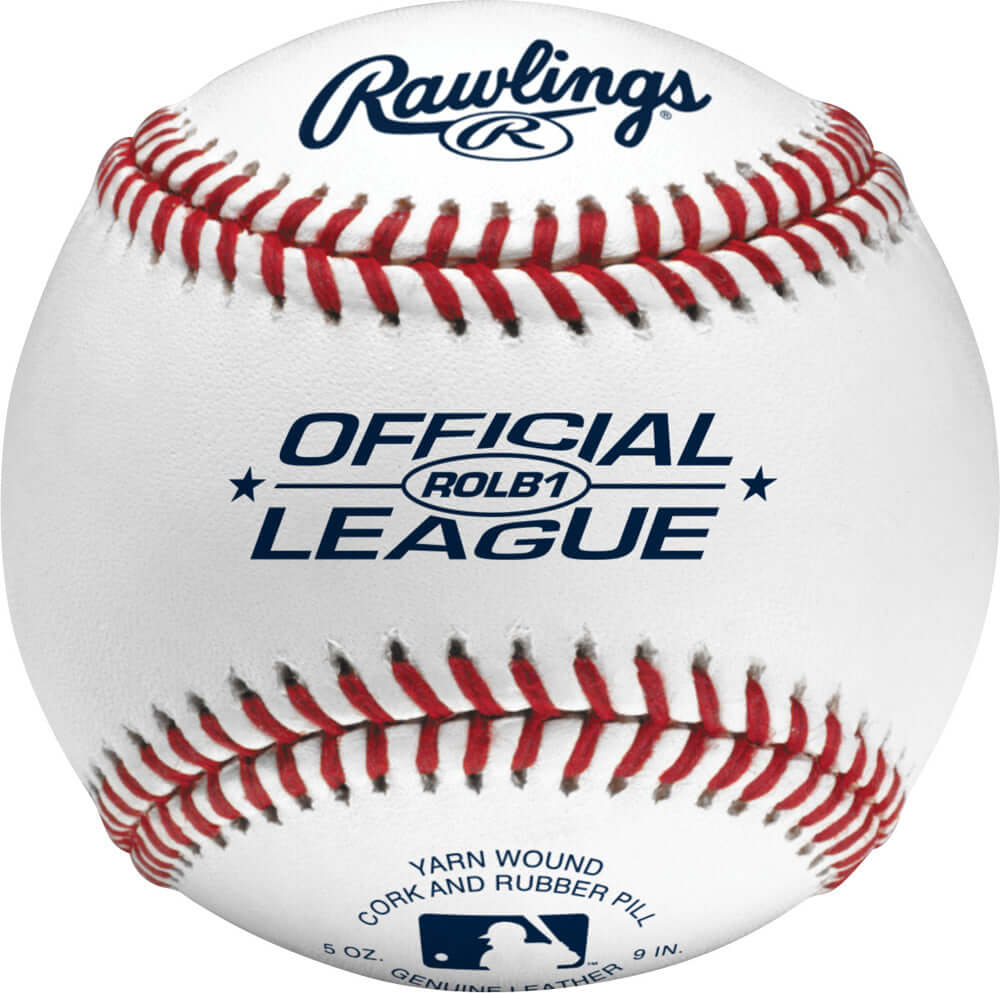 Rawlings ROLB1 Official League Competition Grade Cork/Rubber Center Baseballs