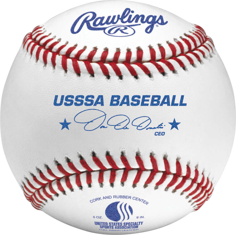 Rawlings ROLB1USSSA USSSA Competition Grade Cork/Rubber Center Baseballs