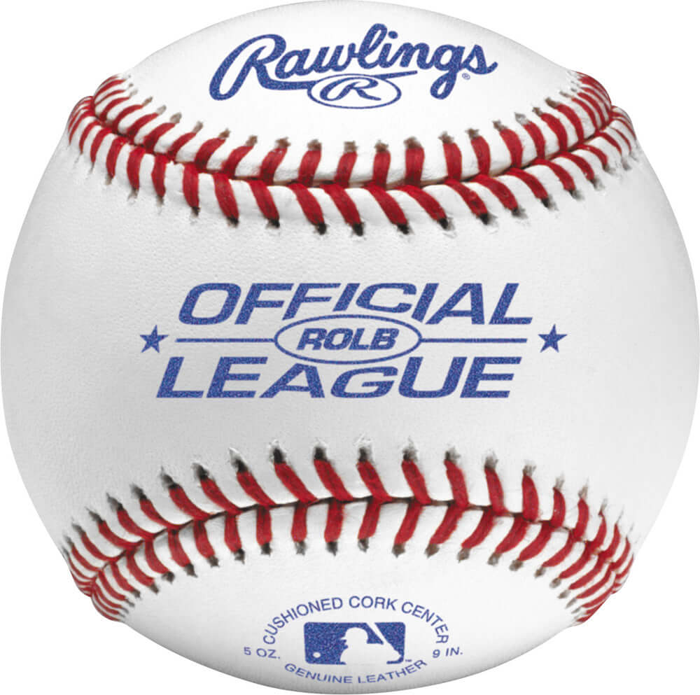 Rawlings ROLB Official League Tournament Grade Cushioned Cork Center Baseballs