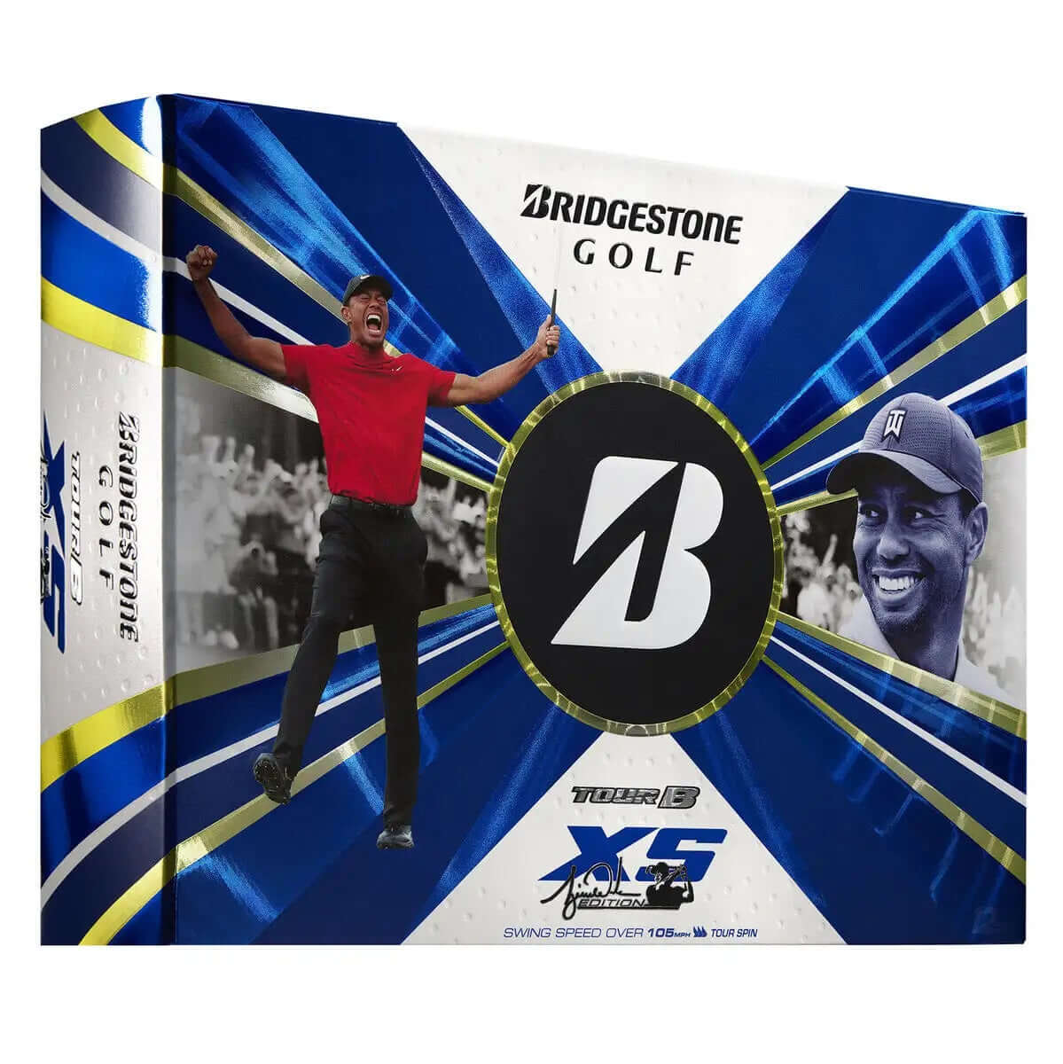 BRIDGESTONE S2WX6DTW TOUR B XS TIGER WOODS EDITION GOLF BALLS 12 PACK