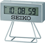 Seiko QHL087SLH Olympia Limited Edition Mini Marathon Alarm Clock, Silver