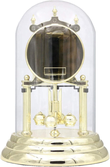 Seiko QHN006GLH 9" Anniversary Mantel Clock With Glass Dome