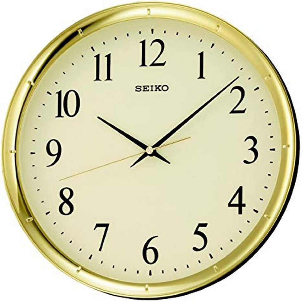 Seiko QXA417GLH 12" Ultra-Modern Gold-Tone Wall Clock