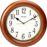 Seiko QXA522BLH 12" Round Wood Classic Wall Clock