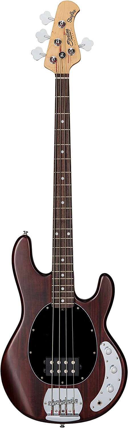 Sterling by Music Man StingRay Ray4 Bass Guitar in Walnut Satin