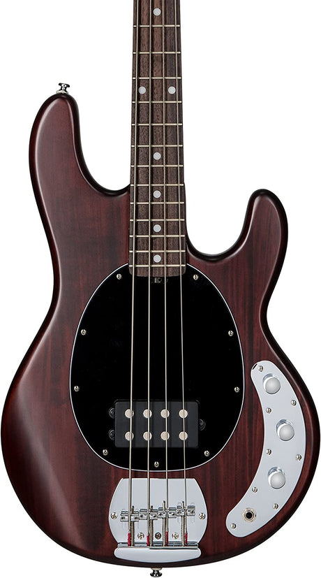 Sterling by Music Man StingRay Ray4 Bass Guitar in Walnut Satin