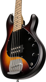 Sterling by Music Man StingRay Ray5 Bass Guitar in Vintage Sunburst Satin