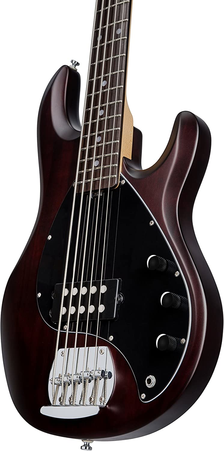 Sterling by Music Man StingRay Ray5 Bass Guitar in Walnut Satin