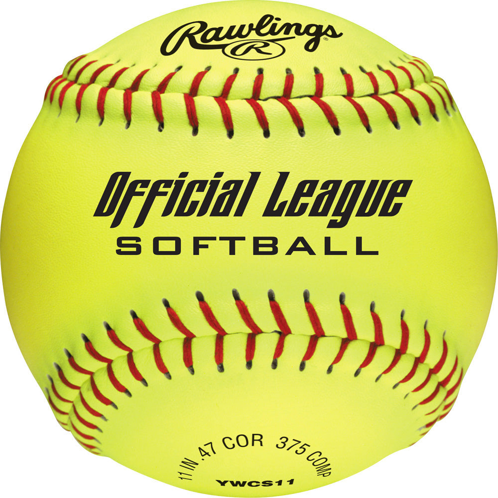 Rawlings YWCS11 Official League 11 inch Dream Seam High Density Cork Core Synthetic Softballs