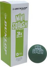 DUNLOP T753141 MINI SQUASH BALLS (3-PACK) COMPETITION (Ages 11+) Std